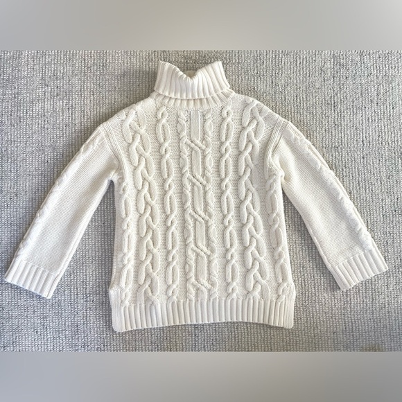 NWOT Tuckernuck Ivory Cable Knit 100% Wool Sweater XS - Picture 9 of 10